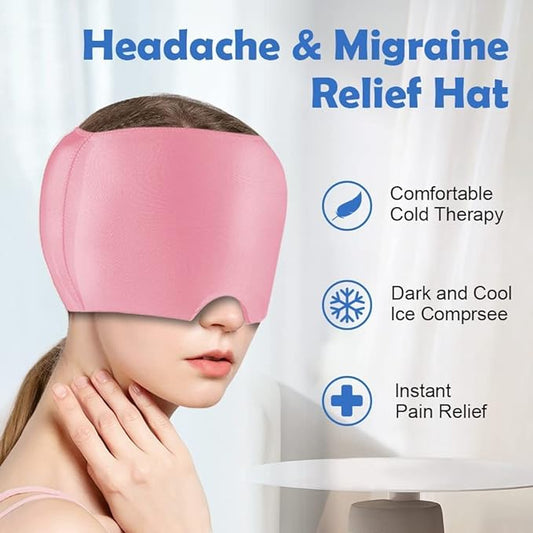 Migraine Relief Hat headache hat Gel Hot Cold Therapy