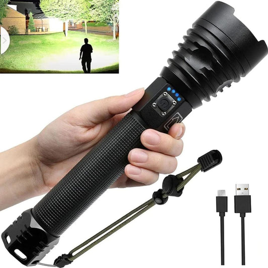 P90 LED Rechargeable Tactical Laser Flashlight